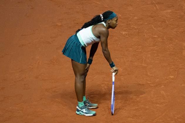 Coco Gauff USA in picture, disappointed, disappointment, emotion, GER, Karolina Muchova vs Coco Gauff, Tennis, ATP Tournament, WTA 500, Porsche Tennis Grand Prix, quarterfinals, 15 04 2026, GER, Karolina Muchova vs Coco Gauff, Tennis, ATP Tournament, WTA 500, Porsche Tennis Grand Prix, quarterfinals, 15 04 2026, Stuttgart Copyright: xEibner-Pressefoto EdwardxCheungx EP_ECG