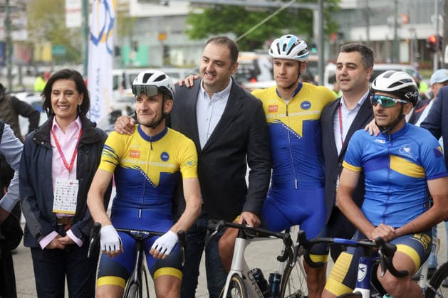 Tour of Bosnia and Herzegovina Cycling Race Begins in Sarajevo Cyclists prepare ahead of the start of the international cycling race Tour of Bosnia and Herzegovina in Sarajevo, Bosnia anf Herzegovina on April 17, 2026.  ArminxDurgut PIXSELL