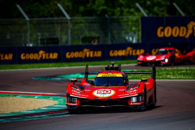 50 Antonio Fuoco Nicklas Nielsen Miguel Molina Ferrari AF Corse, during the World Endurance Championship (WEC) 6H of Imola, opening race of the 2026 Season, 14-17-18-19 April 2026 Imola, Italy.  Copyright: xFedericoxBasile IPAxSportx xipa-agency.netx xx IPA_74023636 IPA_Agency_IPA74023636
