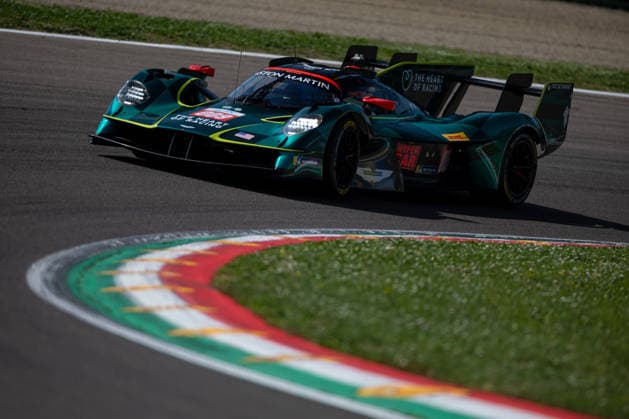 The 009 Aston Martin Valkyrie of Aston Martin THOR Team, driven by Alex RIBERAS (ESP), Marco SORENSEN (DEN) and Roman DE ANGELIS (CAN), in action during the FIA World Endurance Championship 6 Hours of Imola at Autodromo Enzo e Dino Ferrari in Imola, Italy, April 17-19, 2026. during WEC - 6 Hours of Imola, Endurance race in Imola, Italy, April 17 2026  Copyright: xDanielexPaglino IPAxSportx xipa-agency.netx xx IPA_74024073 IPA_Agency_IPA74024073