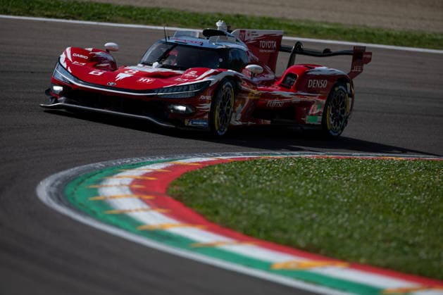 The 7 Toyota HR010 Hybrid of Toyota Gazoo racing, driven by Mike CONWAY (GBR), Kamui KOBAYASHI (JPN) and Nyck DE VRIES (NED), in action during the FIA World Endurance Championship 6 Hours of Imola at Autodromo Enzo e Dino Ferrari in Imola, Italy, April 17-19, 2026. during WEC - 6 Hours of Imola, Endurance race in Imola, Italy, April 17 2026  Copyright: xDanielexPaglino IPAxSportx xipa-agency.netx xx IPA_74024086 IPA_Agency_IPA74024086
