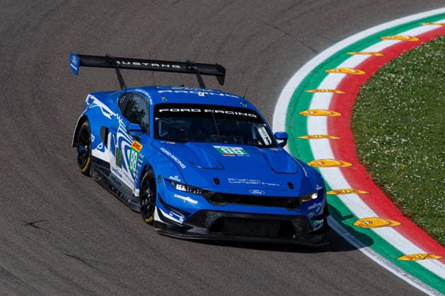 The 88 Ford Mustang LMGT3 of Proton Competition, driven by Gianmarco LEVORATO (ITA), Dennis OLSEN (NOR) and Mikkel PEDERSEN (DEN), in action during the FIA World Endurance Championship 6 Hours of Imola at Autodromo Enzo e Dino Ferrari in Imola, Italy, April 17-19, 2026. during WEC - 6 Hours of Imola, Endurance race in Imola, Italy, April 17 2026  Copyright: xDanielexPaglino IPAxSportx xipa-agency.netx xx IPA_74024165 IPA_Agency_IPA74024165