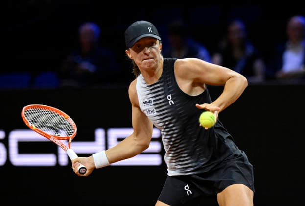 Iga Swiatek POL Action Tennis Ladies Porsche Cup Porsche Tennis Grand Prix GP Stuttgart 2026 Porsche Arena 11 19 04 2026 DFL REGULATIONS PROHIBIT ANY USE OF PHOTOGRAPHS AS IMAGE SEQUENCES AND OR QUASI VIDEO Tennis Ladies Porsche Cup Porsche Tennis Grand Prix GP Stuttgart 2026