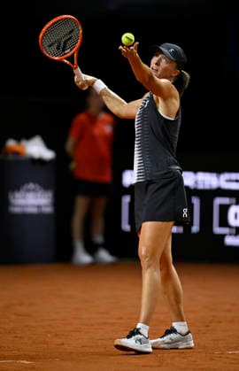 Iga Swiatek POL Action Serve Tennis Womens Porsche Cup Porsche Tennis Grand Prix GP Stuttgart 2026 Porsche Arena 11 19 04 2026 DFL REGULATIONS PROHIBIT ANY USE OF PHOTOGRAPHS AS IMAGE SEQUENCES AND OR QUASI VIDEO Tennis Womens Porsche Cup Porsche Tennis Grand Prix GP Stuttgart 2026