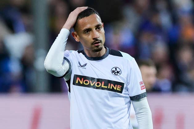 Kenny Prince Redondo 1 FC Kaiserslautern looks disappointed, 2 Bundesliga, Holstein Kiel v 1 FC Kaiserslautern, Holstein Stadion on April 17, 2026 in Kiel, Germany Photo by Marco Steinbrenner DeFodi Images Kenny Prince Redondo 1 FC Kaiserslautern looks disappointed, 2 Bundesliga, Holstein Kiel v 1 FC Kaiserslautern, Holstein Stadion, April 17, 2026 in Kiel, Germany Photo by Marco Steinbrenner DeFodi Images