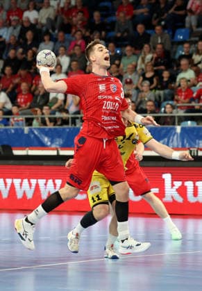 17 04 2026, Germany, Bietigheim Handball SG BBM Bietigheim vs HSG Krefeld, Nikola Vlahovic BBM