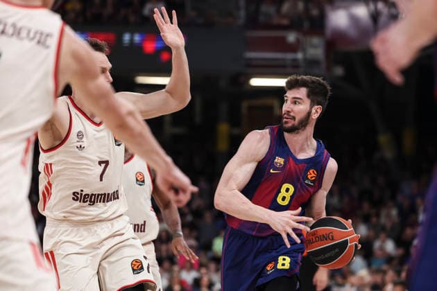 April 17, 2026, Barcelona, Barcelona, Spain: Dario Brizuela of FC Barcelona, Barca in action during the EuroLeague Regular Season Round 38 match played between FC Barcelona and FC Bayern Munich at Palau Blaugrana on April 17, 2026 in Barcelona, Spain. Barcelona Spain - ZUMAa181 20260417_zaa_a181_278 Copyright: xJavierxBorregox