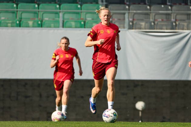 Ried im Innkreis, Austria 17 April 2026 Preparation for the womens World Cup qualifier Austria vs Germany Final training In the picture Lea Schüller Schueller Germany Copyright: HMBxMedia MadeleinexFantini