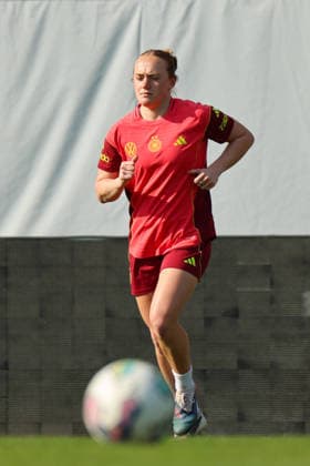 Ried im Innkreis, Austria 17 April 2026 Preparation for the womens World Cup qualifier Austria vs Germany Final training In the picture Lisanne Gräwe Graewe Germany Copyright: HMBxMedia MadeleinexFantini