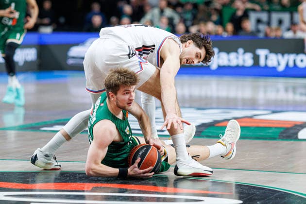 Zalgiris Kaunas and Paris Paris meet in Euroleague game in Kaunas Kaunas Kaunas Lithuania 2026 04 17, Kaunas  Copyright: xErikasxOvcarenkox