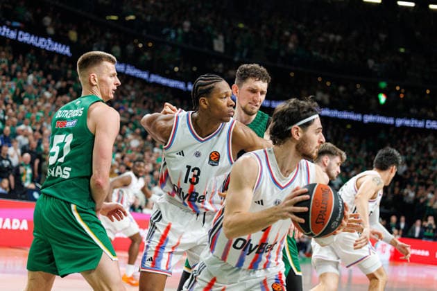 Zalgiris Kaunas and Paris Paris meet in Euroleague game in Kaunas Kaunas Kaunas Lithuania 2026 04 17, Kaunas  Copyright: xErikasxOvcarenkox