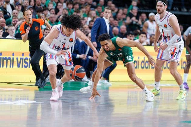 Zalgiris Kaunas and Paris Paris meet in Euroleague game in Kaunas Kaunas Kaunas Lithuania 2026 04 17, Kaunas  Copyright: xErikasxOvcarenkox
