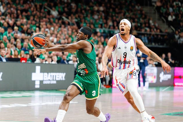 Zalgiris Kaunas and Paris Paris meet in Euroleague game in Kaunas Kaunas Kaunas Lithuania 2026 04 17, Kaunas  Copyright: xErikasxOvcarenkox