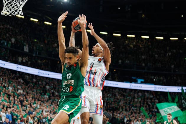 Zalgiris Kaunas and Paris Paris meet in Euroleague game in Kaunas Kaunas Kaunas Lithuania 2026 04 17, Kaunas  Copyright: xErikasxOvcarenkox
