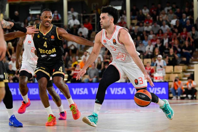 BASKET-BALL : AS Monaco VS HapoÃ«l Tel Aviv - Turkish Airlines EuroLeague - 17 04 2026 Elijah Bryant (HTA) - Turkish Airlines EuroLeague match between AS Monaco and HapoÃ«l Tel Aviv on April 17, 2026 at the Gaston-MÃ decin sports hall in Monaco. MonacoMonaco  Copyright: xWilliamxCannarellax