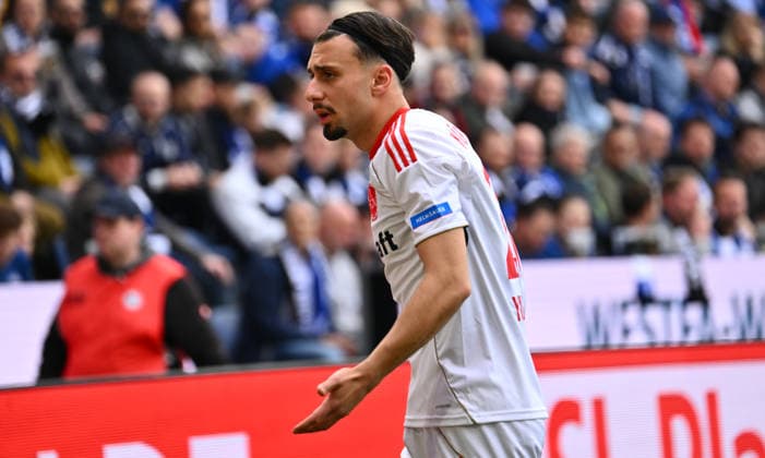 18 04 2026 Soccer season 2025 2026 2 Soccer Bundesliga 30 Matchday DSC Arminia Bielefeld 1 FC Nürnberg FCN Club Sportfoto Zink xwoxzix DFL regulations prohibit any use of photographs as image sequences and or quasi video only for editorial use Berkay Yilmaz 21, 1 FC Nürnberg FCN disappointed Disappointment
