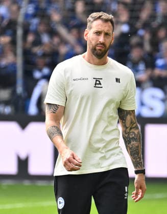 18 04 2026 Soccer Season 2025 2026 2 Soccer Bundesliga 30 Matchday DSC Arminia Bielefeld 1 FC Nürnberg FCN Club Sportfoto Zink xwoxzix DFL regulations prohibit any use of photographs as image sequences and or quasi video only for editorial use Michael Mitch Kniat Trainer Arminia Bielefeld
