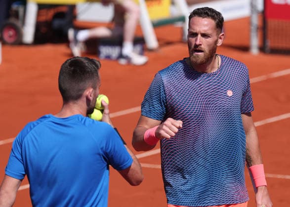 Theo Arribage, Albano Olivetti, Men Doubles, Men s Doubles Tennis BMW Open 2026 ATP 500 MTTC Iphitos Munich Bavaria Germany April 18, 2026 Copyright: xJuergenxHasenkopfx