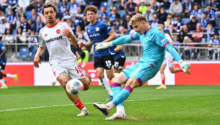18 04 2026 Soccer Season 2025 2026 2 Soccer Bundesliga 30 Matchday DSC Arminia Bielefeld 1 FC Nürnberg FCN Club Sportfoto Zink xwoxzix DFL regulations prohibit any use of photographs as image sequences and or quasi video only for editorial use Rafael Lubach 18, 1 FC Nürnberg FCN Jonas Kersken 1, Arminia Bielefeld