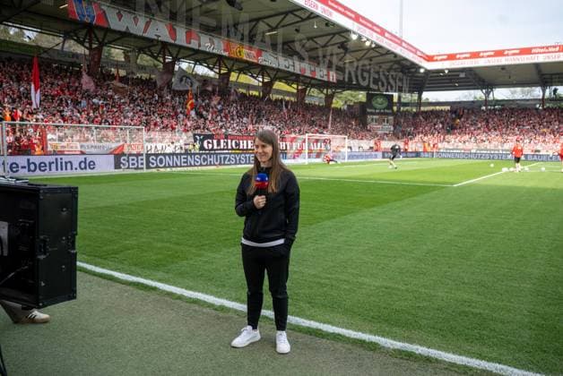 Soccer, Men, Season 2025 2026, 1 Bundesliga 30 Matchday , 1 FC Union Berlin VfL Wolfsburg, Coach Marie Louise Eta 1 FC Union Berlin , 18 04 2026, Copyright: xMatthiasxKochx