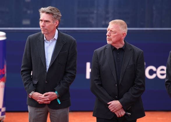 Niki Pilic Tribute at the BWW Open 2026, Michael Stich and Boris Becker, Tennis BMW Open 2026 ATP 500 MTTC Iphitos Munich Bavaria Germany April 18, 2026 Copyright: xJuergenxHasenkopfx