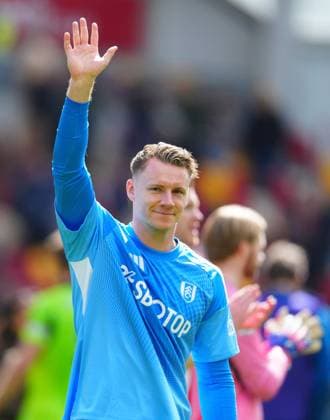 Man of the match Fulham goalkeeper Bernd Leno at full time Brentford v Fulham, Premier League, Football, Gtech Community Stadium, London, UK - 18 Apr 2026London Gtech Community Stadium United Kingdom EDITORIAL USE ONLY No use with unauthorised audio, video, data, fixture lists, club league logos or live services. Online in-match use limited to 120 images, no video emulation. No use in betting, games or single club league player publications.  Copyright: xJavierxGarcia Shutterstockx 16832102bj