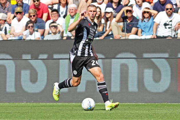 Udinese™s Jakub Piotrowski during the Serie A soccer match between Udinese and Parma at the Bluenergy Stadium in Udine, north east Italy - Saturday, April 18,2026 - soccer  Copyright: xAndreaxBressanutti LaPressex