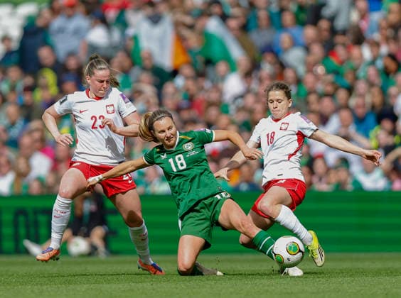 Football, Women, World Cup Qualifier, Ireland - Poland