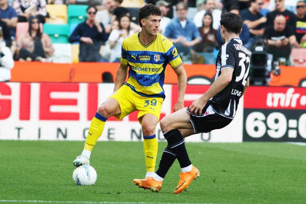 Parma™s Alessandro Circati during the Serie A soccer match between Udinese and Parma at the Bluenergy Stadium in Udine, north east Italy - Saturday, April 18,2026 - soccer  Copyright: xAndreaxBressanutti LaPressex