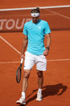 18 04 2026, BMW Open 2026 MTTC Iphitos Munich, Tennis , Sport, in the picture Alexander Zverev GER loses against FLAVIO COBOLLI ITA