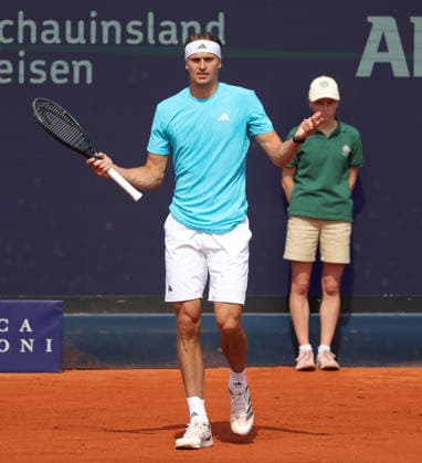18 04 2026, BMW Open 2026 MTTC Iphitos Munich, Tennis , Sport, in the picture Alexander Zverev no longer understands the world