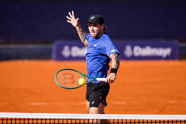 MUNICH, GERMANY - APRIL 18: Alex Molcan (SVK) during the BMW Open by Bitpanda Singles match between Alex Molcan (SVK) vs Ben Shelton (USA) at MTTC Iphitos on April 18, 2026 in Munich, Germany. Bavaria Germany Copyright: xSteffiexWunderlx