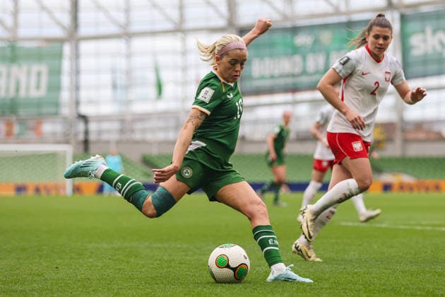 2027 FIFA Women s World Cup Qualifier, Aviva Stadium, Dublin 18 4 2026 Republic of Ireland vs Poland Ireland s Denise O Sullivan Denise O Sullivan 18 4 2026  Copyright: x INPHO RyanxByrnex RB2_7483