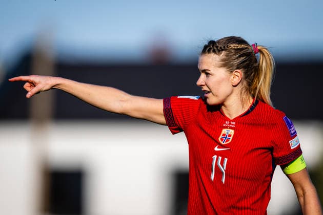260418 Ada Hegerberg of Norway during the FIFA Women s World Cup Qualifier football match between Slovenia and Norway on April 18, 2026 in Ptuj Photo Marius Simensen BILDBYRAN COP 238 MM0066 bbeng dam fifa world cup qualifiers football fotball fotball landskamp norge norway slovenia slovenien soccer vm kvalik vm kvalifisering kvinner  Copyright: MARIUSxSIMENSEN BB260418ZM006