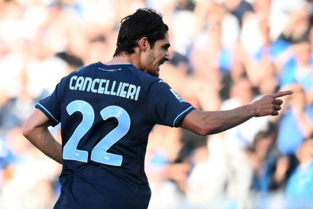Ni Napoli 18 04 2026 - campionato di calcio serie A Napoli-Lazio foto Nicola Ianuale Image nella foto: esultanza gol Matteo Cancellieri 