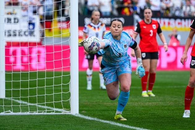 WOMEN SOCCER - FIFA World Cup, WM, Weltmeisterschaft, Fussball 2027, quali, AUT vs GER RIED,AUSTRIA,18.APR.26 - WOMEN SOCCER - FIFA Women s World Cup 2027, european qualifiers, OEFB international match, Länderspiel, Nationalmannschaft Austria vs Germany. Image shows Mariella El Sherif (AUT). GEPAxpictures xChristianxMoser