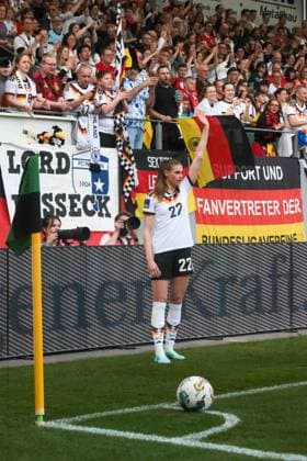 14 02 2026, Ried im Innkreis, AUT, On the road in Upper Austria, Football, FIFA World Cup Qualification Women, Austria vs. Germany, in the picture Jule Brand, DFB,