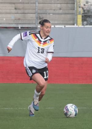 14 02 2026, Ried im Innkreis, AUT, On the road in Upper Austria, Soccer, FIFA World Cup Qualification Women, Austria vs. Germany, in the picture Sydney Lohmann,