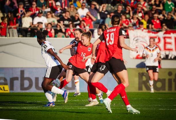 14 02 2026, Ried im Innkreis, AUT, On the road in Upper Austria, Football, FIFA World Cup Qualification Women, Austria vs. Germany, in the picture Annabel Schasching, AUT,