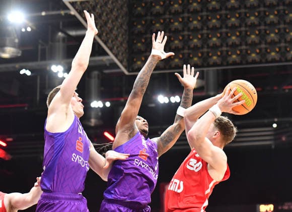 18 04 2026 Basketball Season 2025 2026 2 Bundesliga Pro A 12 Matchday Nuremberg Falcons Basketball Club NBC BG Göttingen OGo xogox Robin Lodders 11, BG Göttingen Jordan Sears 3, BG Göttingen Vincent John Friederici 30, Nuremberg Falcons BC NBC