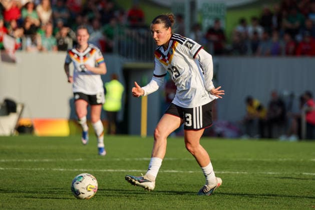 Ried im Innkreis, Austria 18 April 2026 Womens World Cup qualifier Austria vs Germany International match In the picture Carlotta Wamser Germany Copyright: HMBxMedia MadeleinexFantini