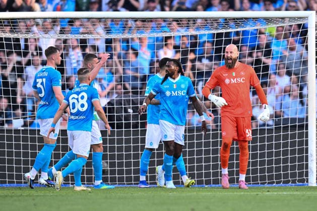SSC Napoli v SS Lazio - Serie A Vanja Milinkovic-Savic of S.S.C. Napoli celebrates saving a penalty during the 33rd day of the Serie A Championship between S.S.C. Napoli and S.S. Lazio at the Diego Armando Maradona Stadium on April 18, 2026, in Naples, Italy. Naples Italy  Copyright: xDomenicoxCippitellix originalFilename:cippitelli-sscnapol260418_np5In.jpg