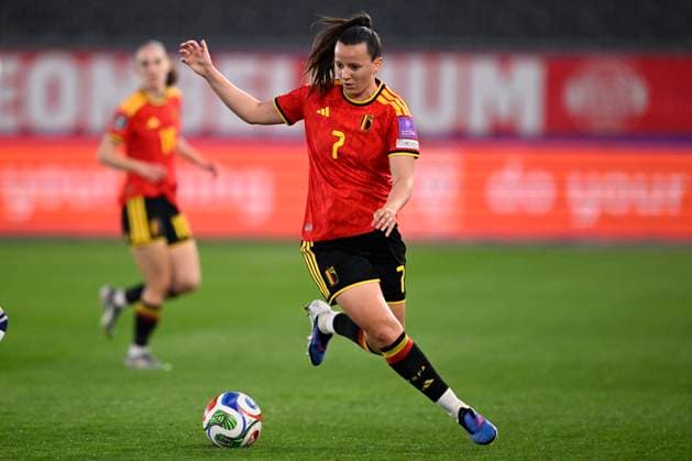Belgium v Scotland - FIFA Women s World Cup 2027 League Phase LEUVEN, BELGIUM - APRIL 18 : Eurlings Hannah of Belgium during the FIFA Women s World Cup 2027 League Phase between Belgium and Scotland on April 18, 2026 in Leuven, Belgium, 18 04 2026 Leuven Belgium  Copyright: xTomasxSiskx