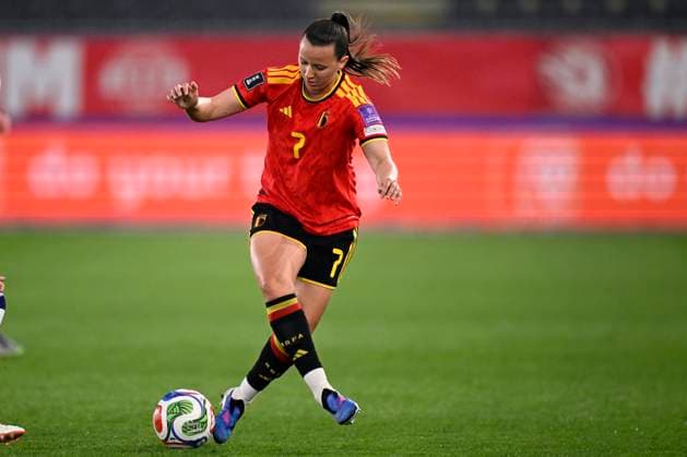 Belgium v Scotland - FIFA Women s World Cup 2027 League Phase LEUVEN, BELGIUM - APRIL 18 : Eurlings Hannah of Belgium during the FIFA Women s World Cup 2027 League Phase between Belgium and Scotland on April 18, 2026 in Leuven, Belgium, 18 04 2026 Leuven Belgium  Copyright: xTomasxSiskx