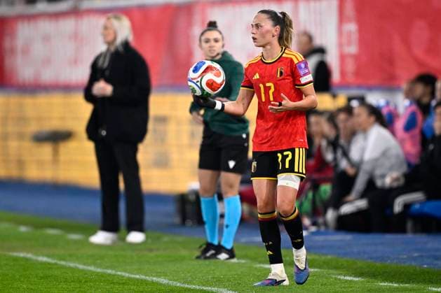 Belgium v Scotland - FIFA Women s World Cup 2027 League Phase LEUVEN, BELGIUM - APRIL 18 : Janssens Jill of Belgium during the FIFA Women s World Cup 2027 League Phase between Belgium and Scotland on April 18, 2026 in Leuven, Belgium, 18 04 2026 Leuven Belgium  Copyright: xTomasxSiskx