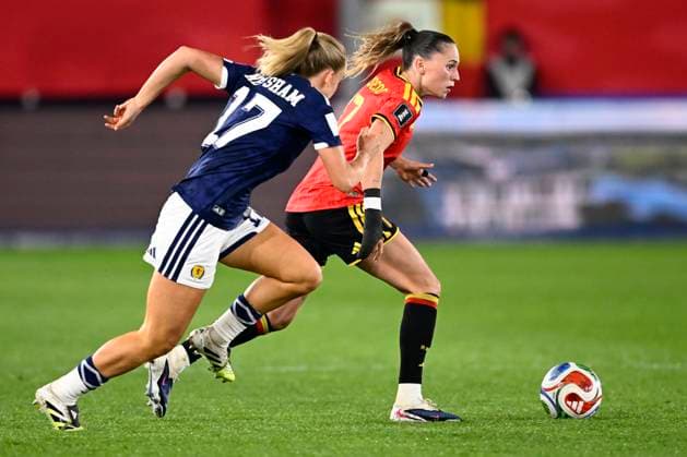 Belgium v Scotland - FIFA Women s World Cup 2027 League Phase LEUVEN, BELGIUM - APRIL 18 : Janssens Jill of Belgium during the FIFA Women s World Cup 2027 League Phase between Belgium and Scotland on April 18, 2026 in Leuven, Belgium, 18 04 2026 Leuven Belgium  Copyright: xTomasxSiskx