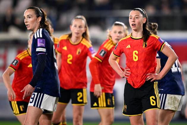 Belgium v Scotland - FIFA Women s World Cup 2027 League Phase LEUVEN, BELGIUM - APRIL 18 : Reynders Aurelie of Belgium during the FIFA Women s World Cup 2027 League Phase between Belgium and Scotland on April 18, 2026 in Leuven, Belgium, 18 04 2026 Leuven Belgium  Copyright: xTomasxSiskx