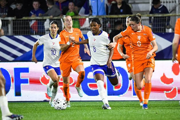 FOOTBALL : France Feminine vs Pays Bas Feminine - Qualidicaion coupe du monde - 4e journÃ e - 18 04 2026 Grace Geyoro (France) AuxerreFrance  Copyright: xBaptistexAutissierx