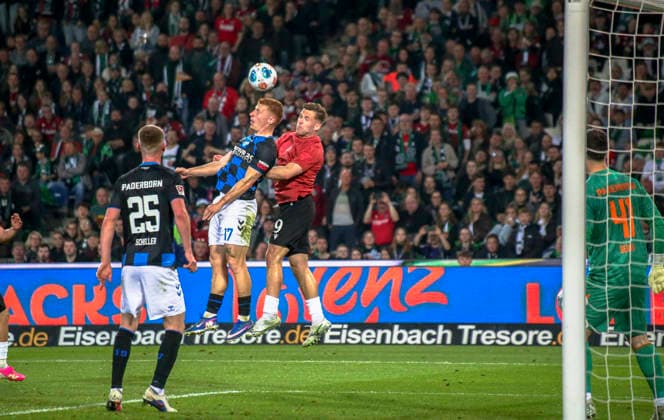 Germany Soccer 2 Bundesliga 2025 2026, Matchday 30 Hannover 96 vs SC Paderborn 07 Heinz von Heiden Arena Stadion Hannover Goal chance Benjamin Källman Benjamin Kallman Hannover 96, 9 Hannover Copyright: xAymanxAlahmedx