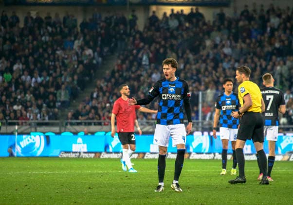Germany Soccer 2 Bundesliga 2025 2026, Matchday 30 Hannover 96 vs SC Paderborn 07 Heinz von Heiden Arena Stadion Hannover Calvin Brackelmann SC Paderborn 07, 4 Hannover Copyright: xAymanxAlahmedx